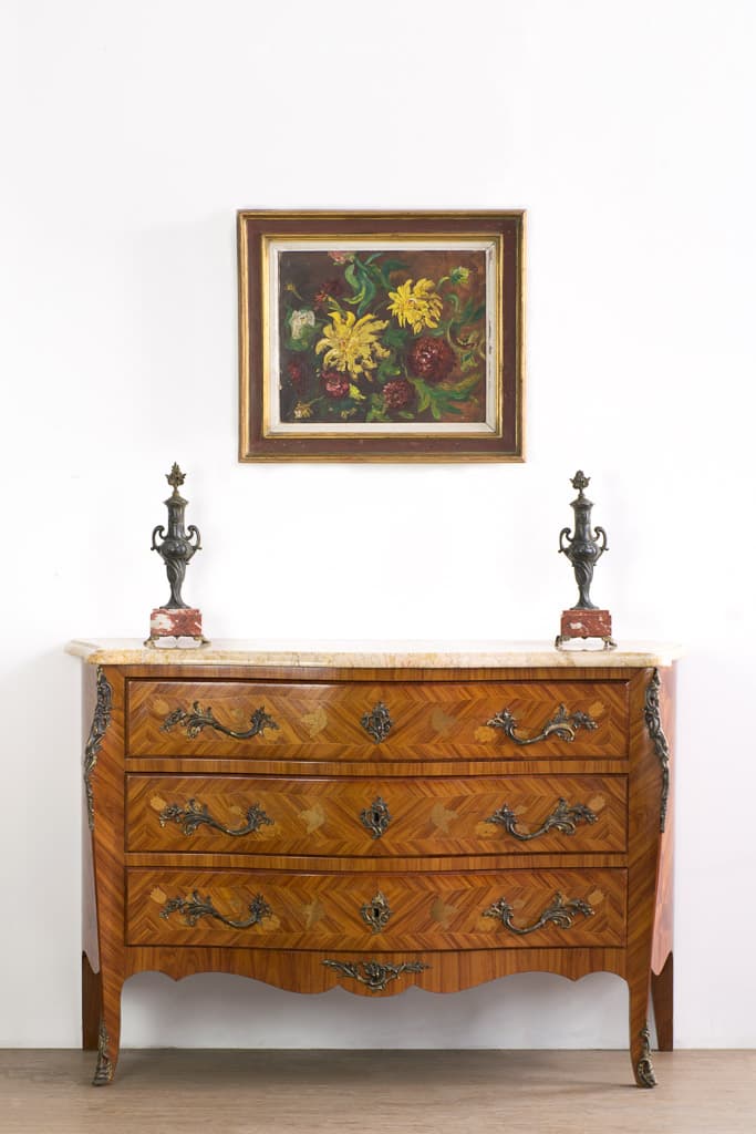 French Marquetry Louis XV Ormolu-mounted Chest - French antique 五斗櫃 4