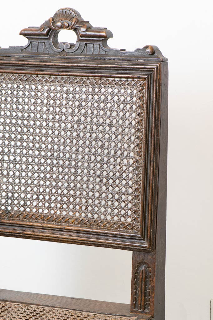 Single French Napoleon III Caned Chairs - French antique chairs 4