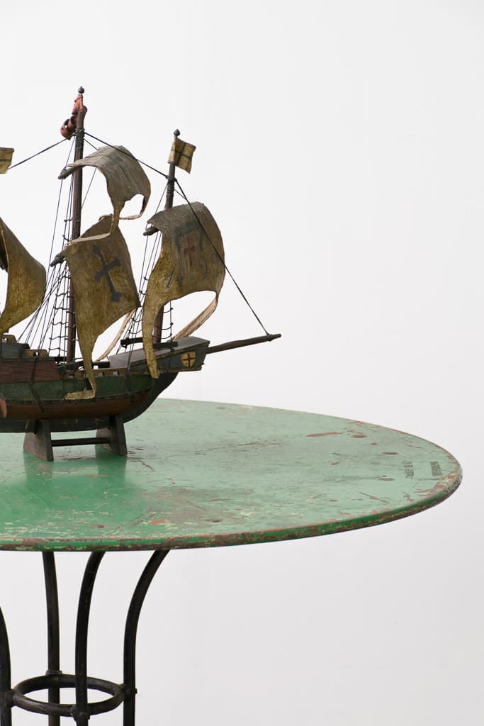 French Cast Iron Napoleon III Garden Gueridon Table - French antique dining tables 2