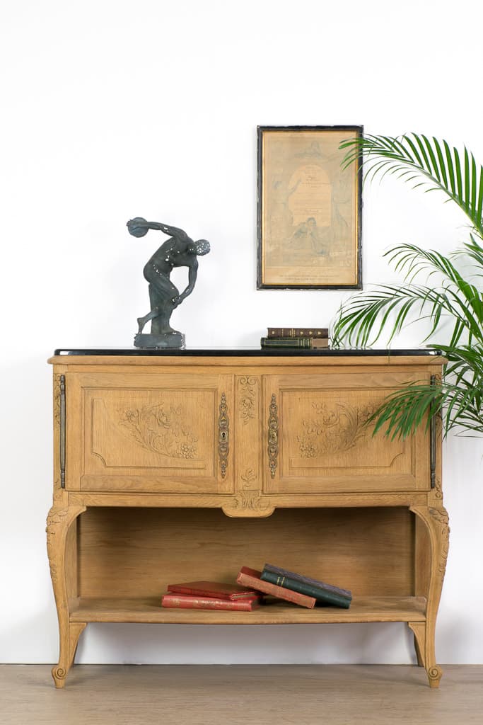 French Louis XV Style hand carved Sideboard /Buffet - French antique 邊櫃 4