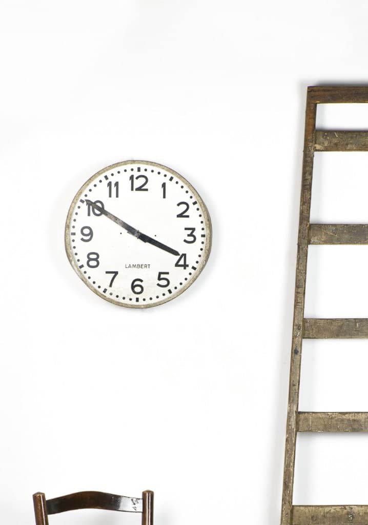 French Industrial Style Factory Clock - French antique 裝飾品 2