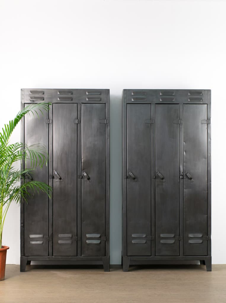 Pair of French Industrial Metal Cabinet - French antique 工業風古董櫃 5