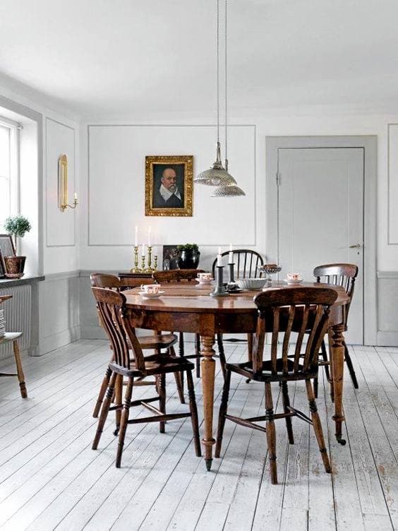 Set of Seven Victorian Rustic English Original Farm Chairs - French antique chairs 3