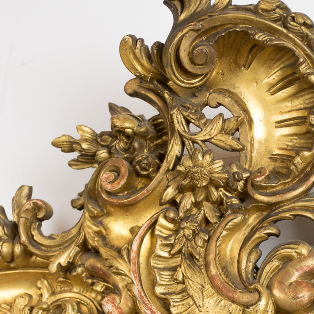 Louis XV Style Rococo Gilt wood Full Height Mirror - French antique mirrors 4