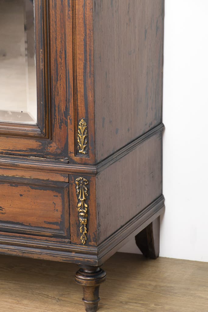 French Louis XVI Revival Mirrored Wardrobe with Bronze Mounts - French antique 書櫃 4