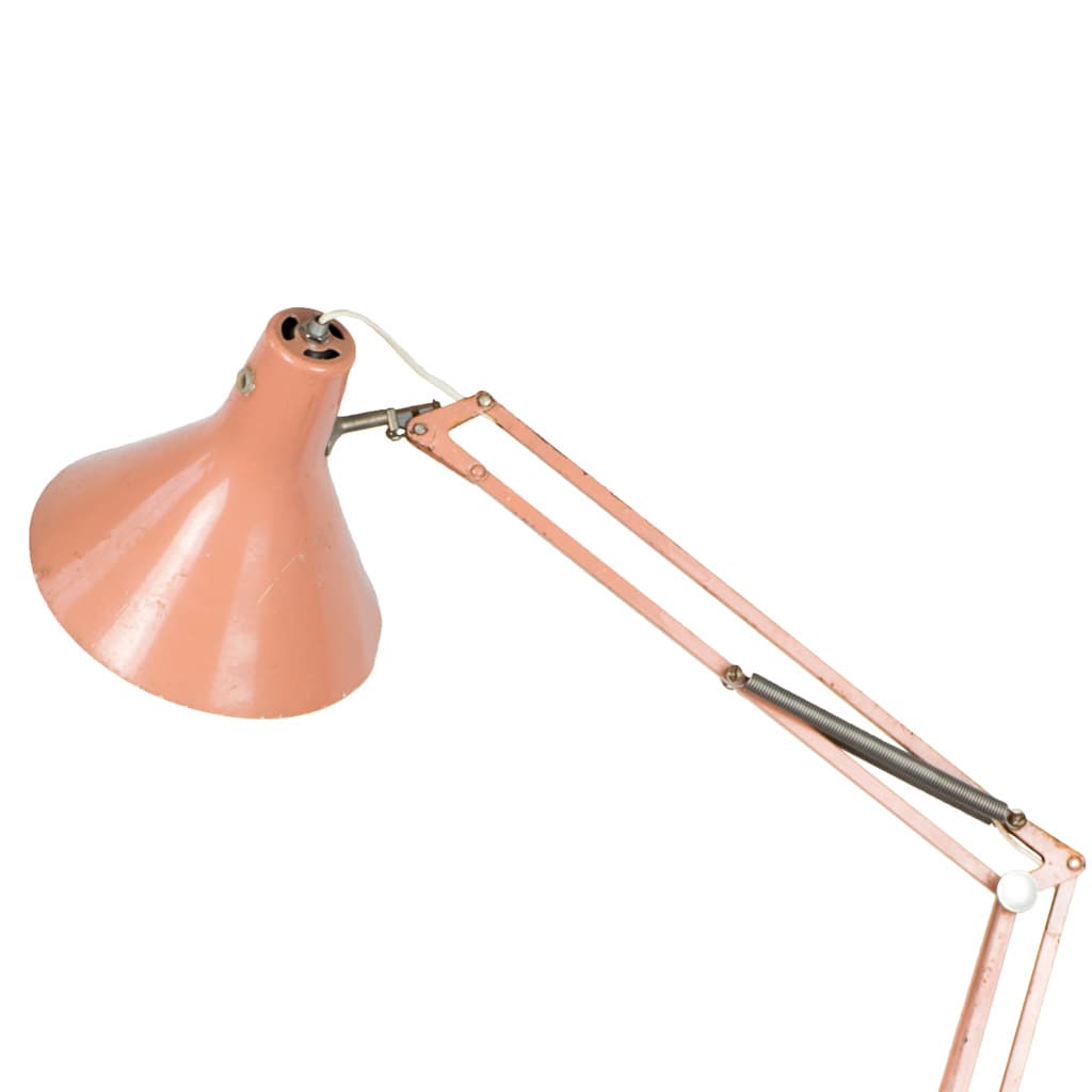 Pink Luxo Articulating Desk Lamp - French antique table lamps 2