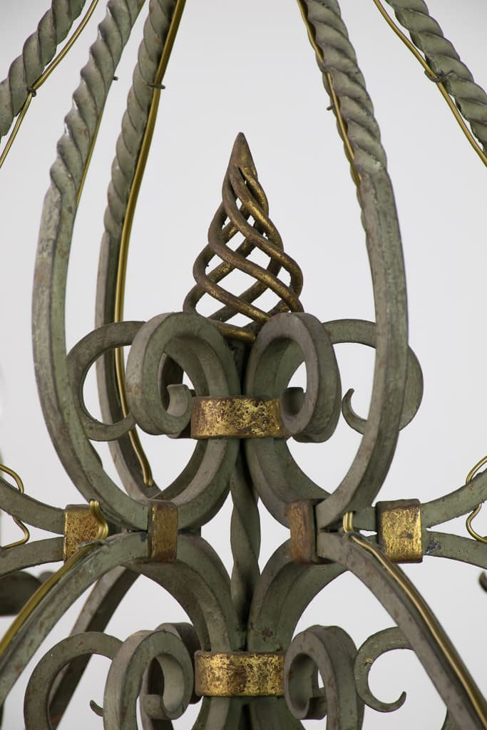 French Louis XV Style Wrought Iron Chandelier - French antique 吊燈 3