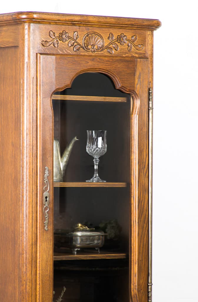 French Louis XV Style Display Cabinet - French antique display cabinet 4