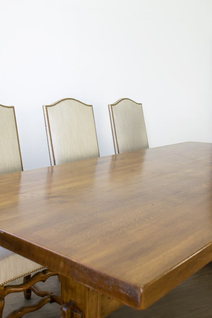 Large French Oakwood Trestle Farmhouse Dining table - French antique dining tables 3