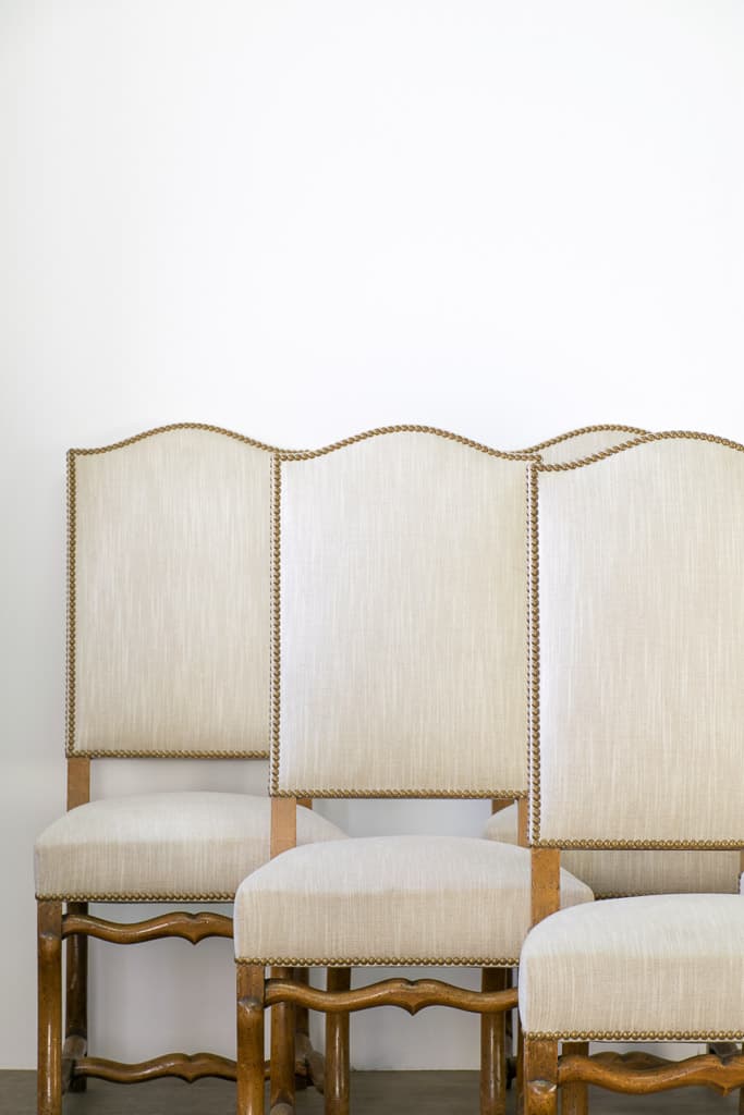 Set of Six French Louis XIII Style Chair - French antique dining chairs 4