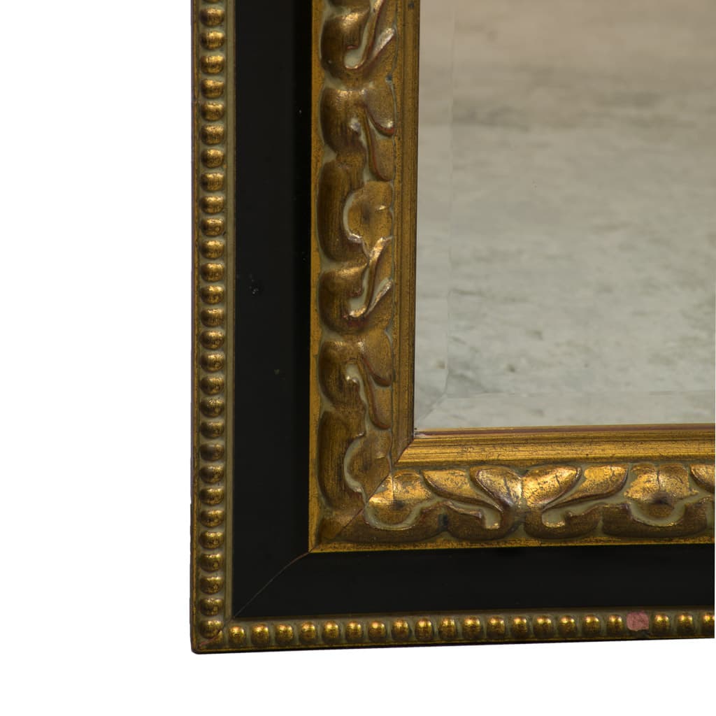 Patinated and Gilt wood Neoclassical Full Height Mirror - French antique 鏡 4