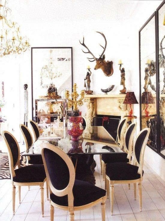 French Louis XVI Style Leather Chair - French antique chairs 4