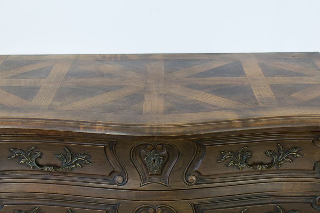 18th Century French Provincial Carved Bombe Chest - French antique chest of drawers 3