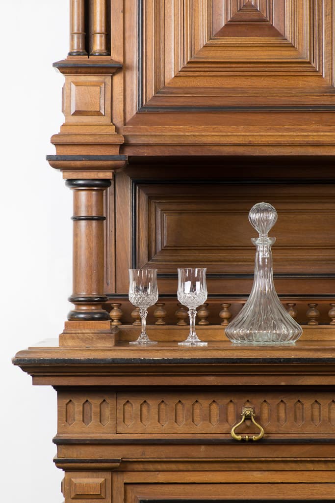 One of a Kind French Henry II Style Antique Cabinet - French antique bookcases & armoires 3