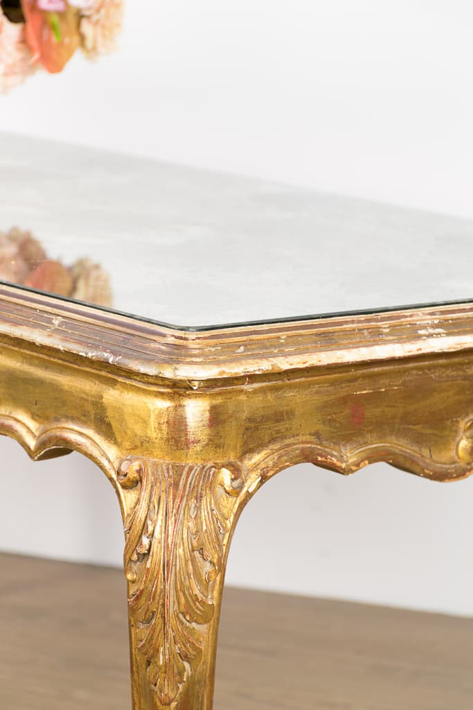 French Louis XV Style Gilt Wood Low Table - French antique 矮桌 5