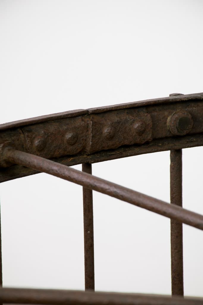 French Machinery Wheel, Low Table - French antique coffee tables 3