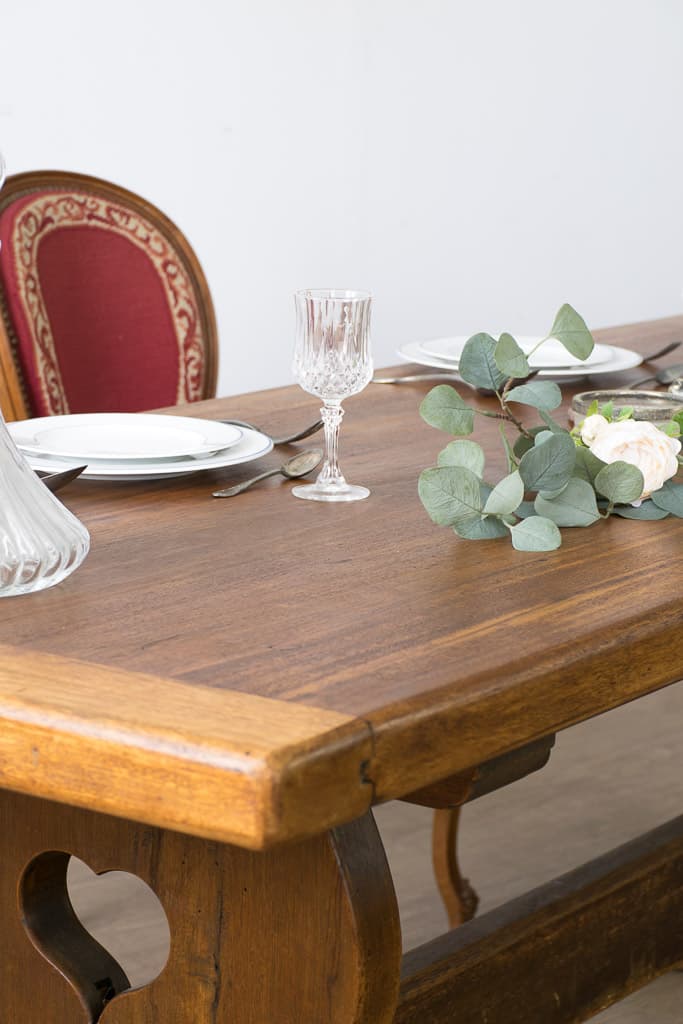 French Oakwood Trestle Style Farmhouse Dining table - French antique 餐桌 3