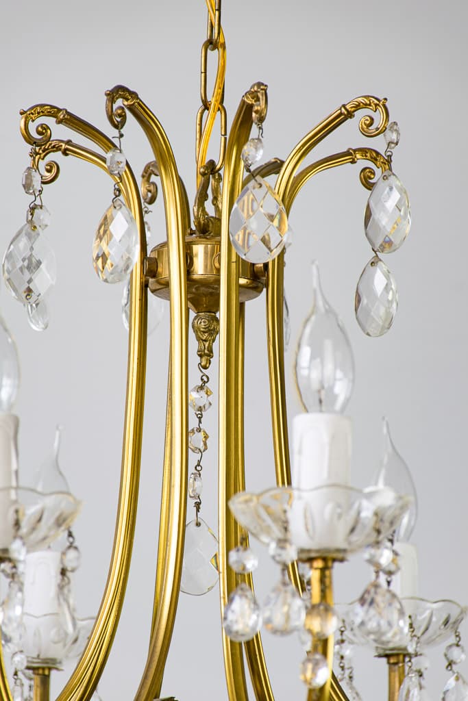 Pair of Early 20th Century Art Deco Chandelier - French antique chandeliers & pendants 4