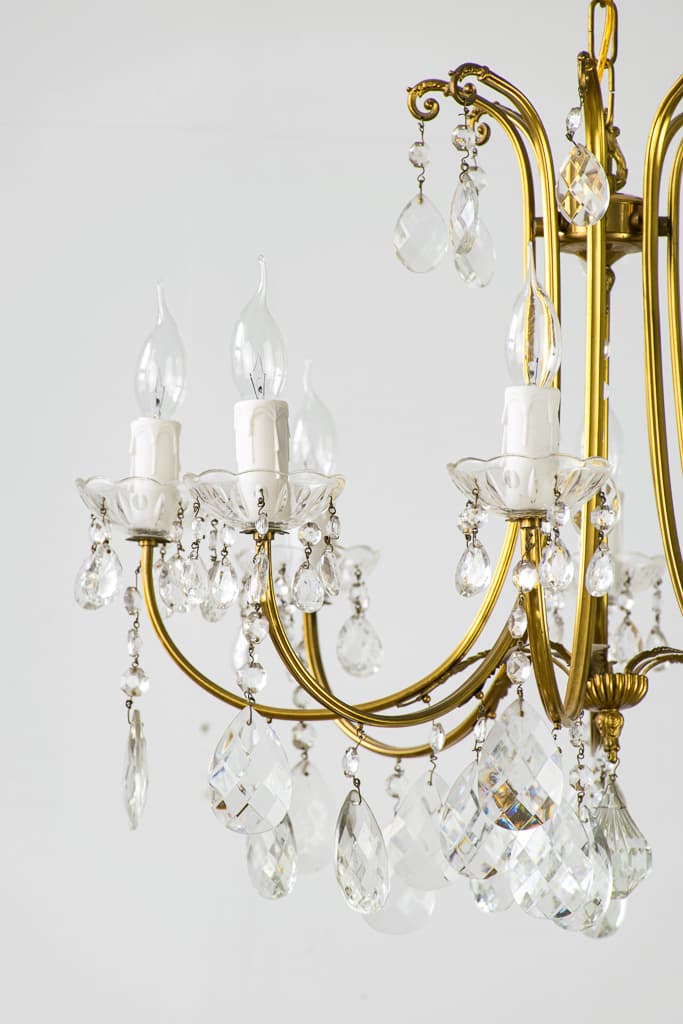 Pair of Early 20th Century Art Deco Chandelier - French antique chandeliers & pendants 3