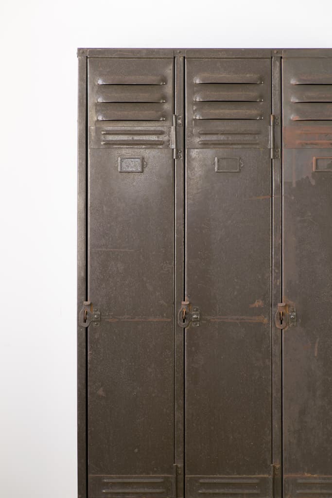 French Industrial Factory Metal Cabinet - French antique industrial cabinets 4