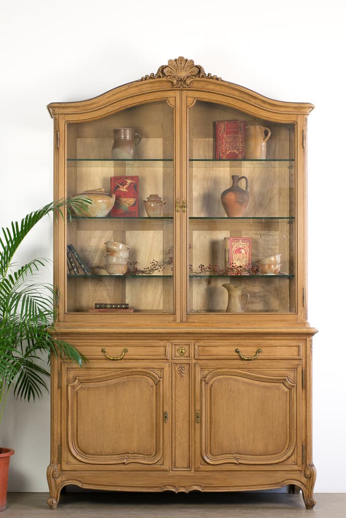 French Louis XV Style Display Cabinet, circa 1920' - French antique display cabinet 5