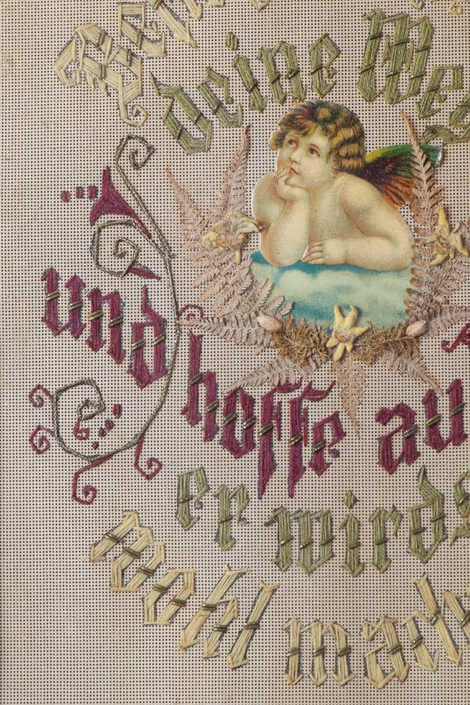 German Hand Knitted Decorative Mural - French antique 裝飾品 3