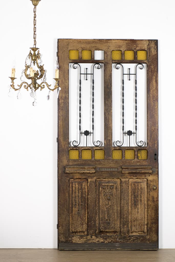 Late 19th Century French Old Door, Original Patina - French antique doors 3