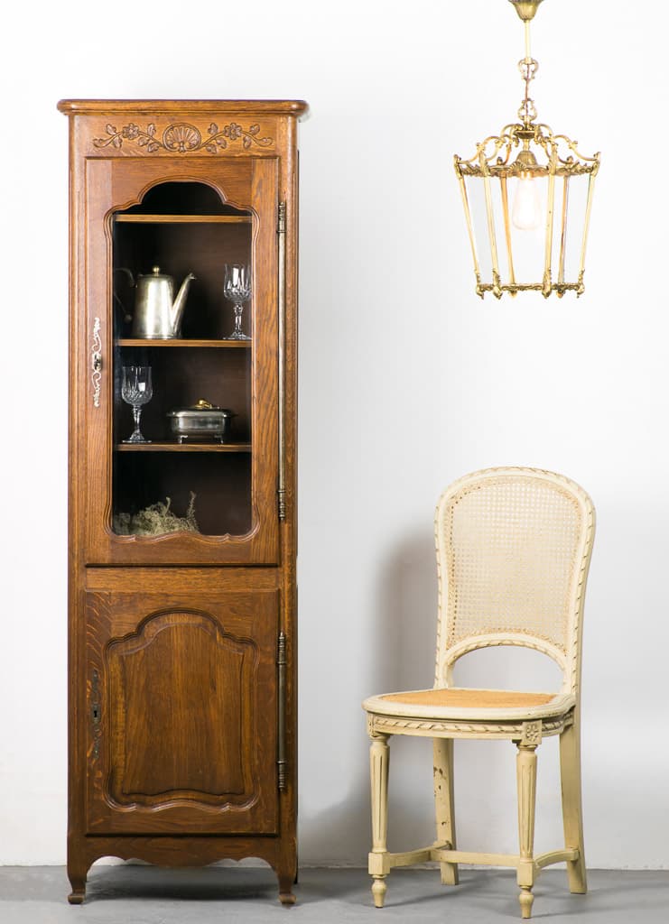 French Louis XV Style Glass Lantern Pendant, Circa 1930 - French antique chandeliers & pendants 3