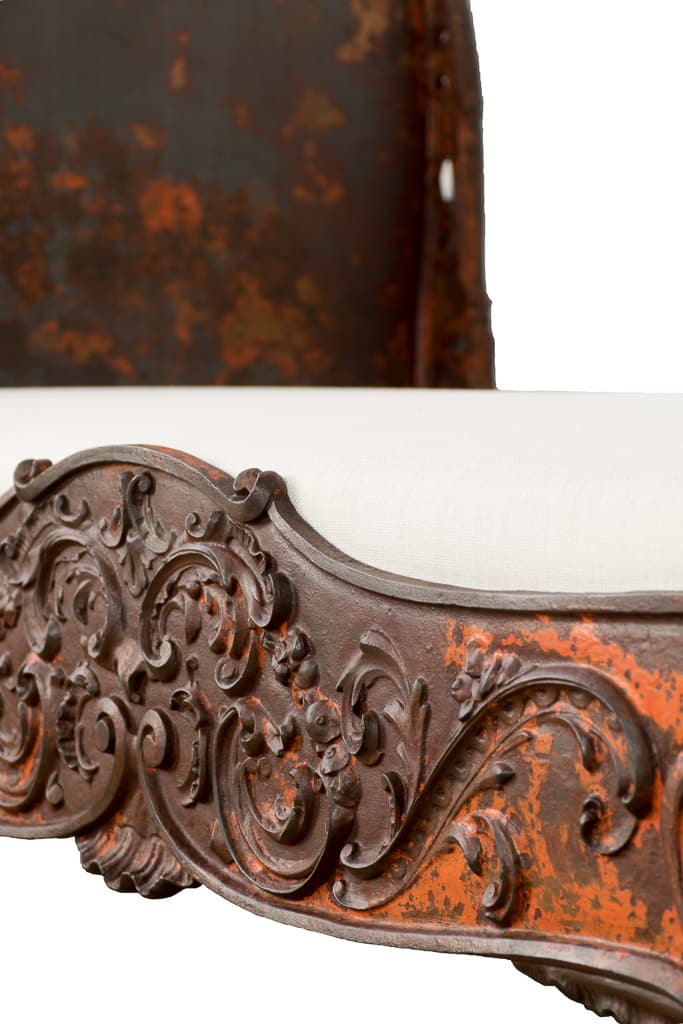 Exceptional French Napoleon III Period cast-iron Daybed - French antique 沙發 2