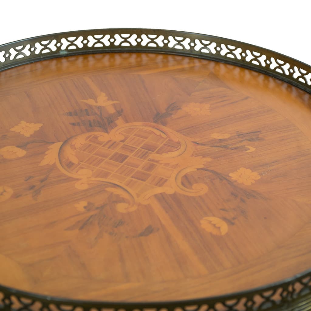 Elegant 19th Century Louis XVI Style Oval Side Table - French antique 邊桌 2