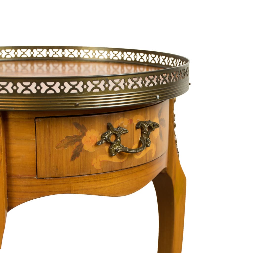 Elegant 19th Century Louis XVI Style Oval Side Table - French antique 邊桌 3