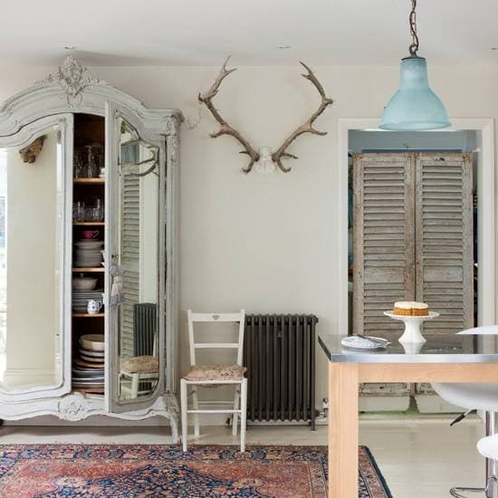 French Louis XVI Style Painted Cabinet - French antique bookcases & armoires 5