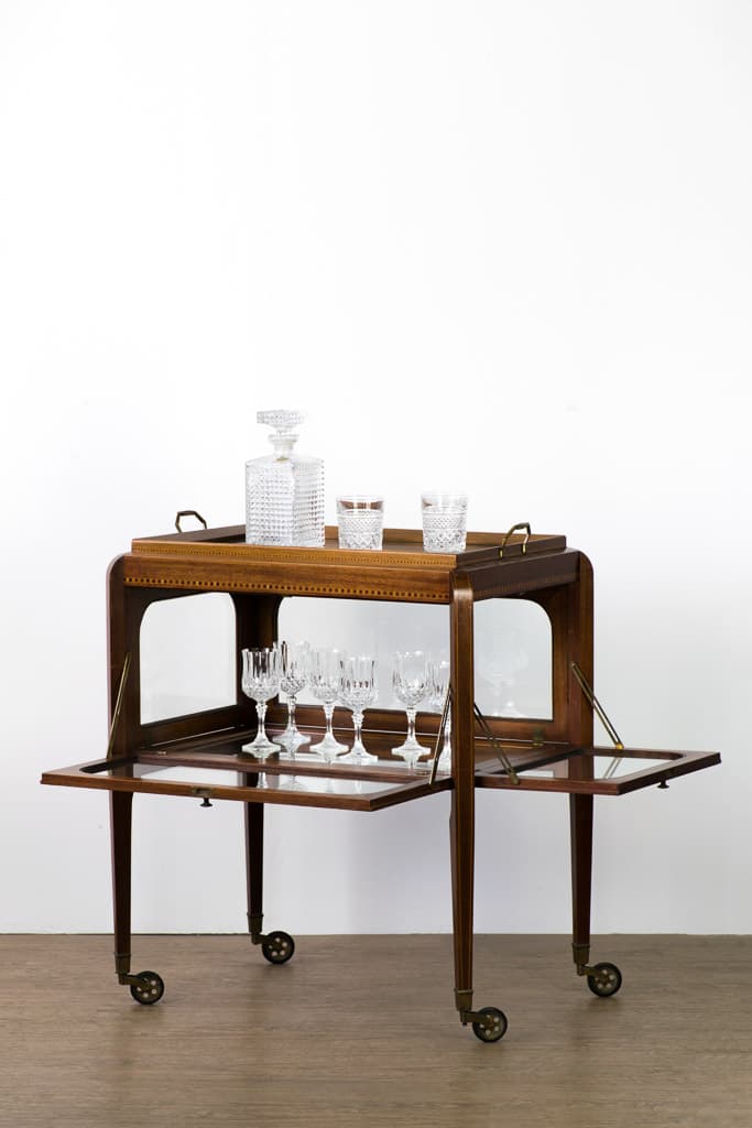 French Art deco Tea trolley - French antique side tables 6