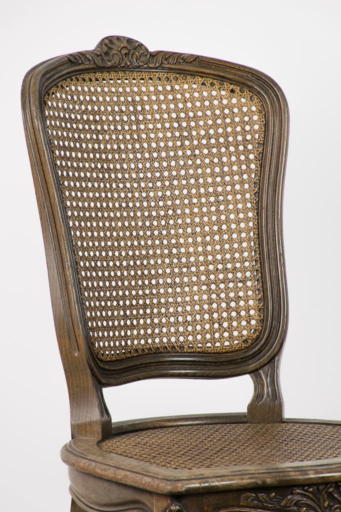 Set of Four French Louis XV Style Caned Chair - French antique 餐椅 2