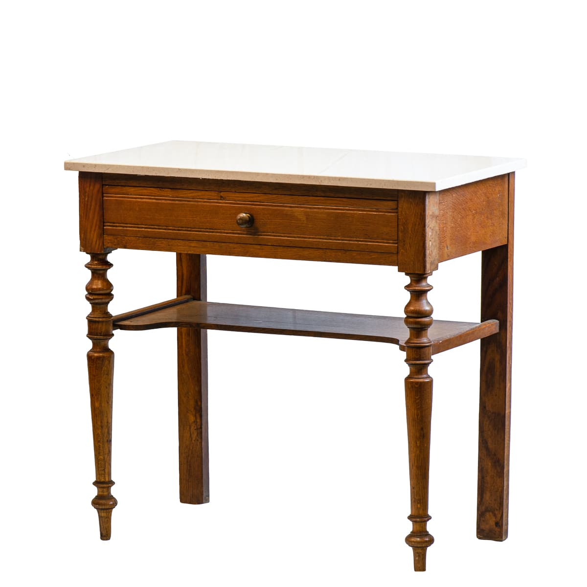 French Louis XVI Style Marble Top Side Table - French antique side tables 2