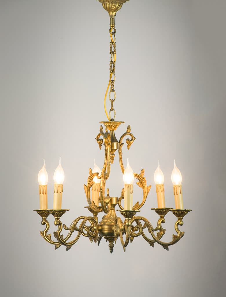 French Louis XV Style Chandelier - French antique chandeliers & pendants 2