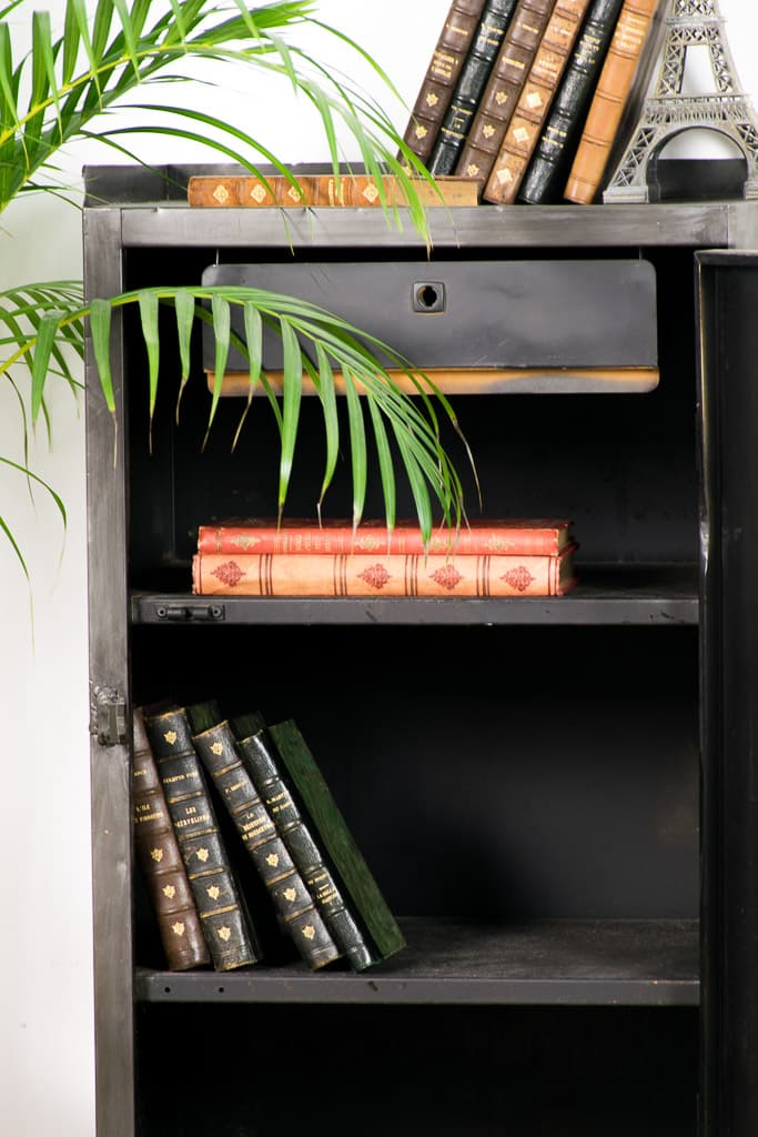 French Industrial Style Metal Cabinet - French antique industrial cabinets 3