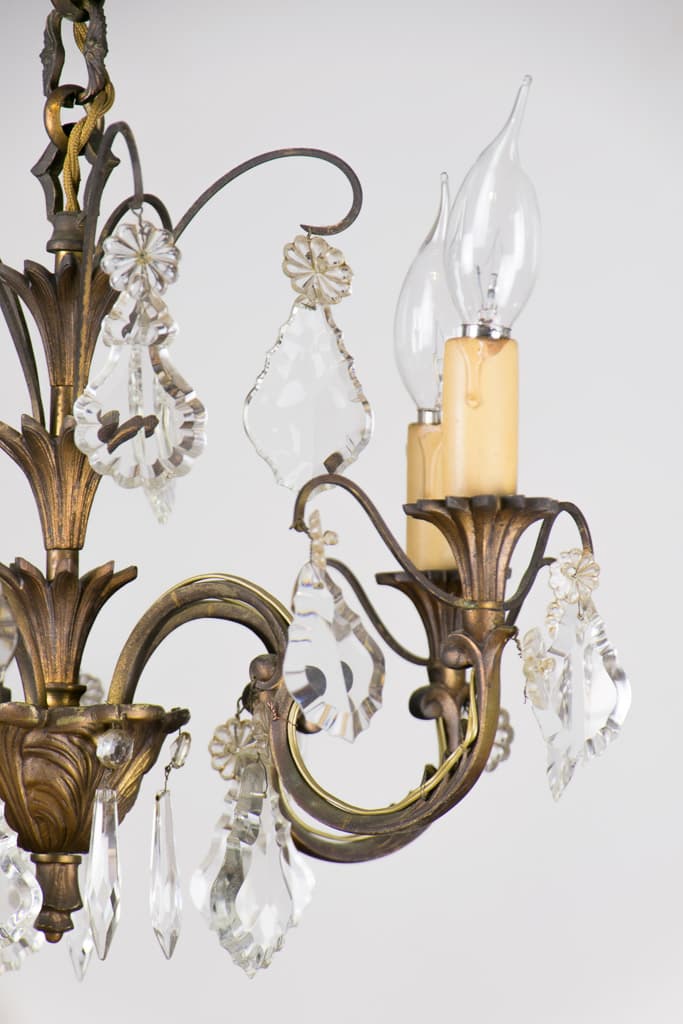 French Louis XVI Style Crystal Chandelier - French antique 吊燈 2