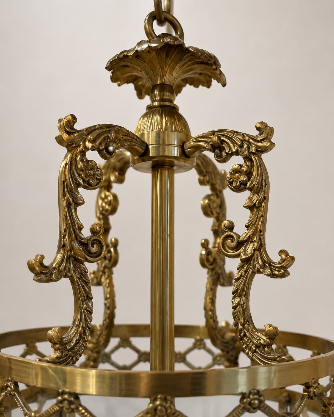 Pair of French Louis XVI Style Lantern Chandeliers - French antique chandeliers & pendants 3