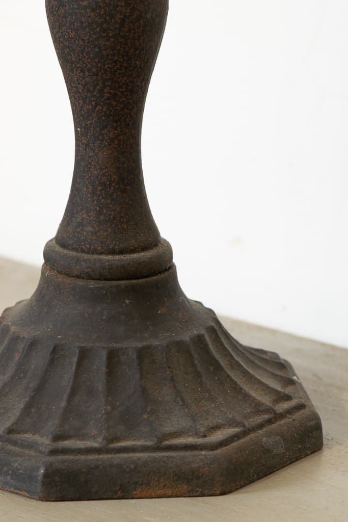 Pair of 19th Century Cast Iron Floor Table Candle Holders - French antique 裝飾品 3