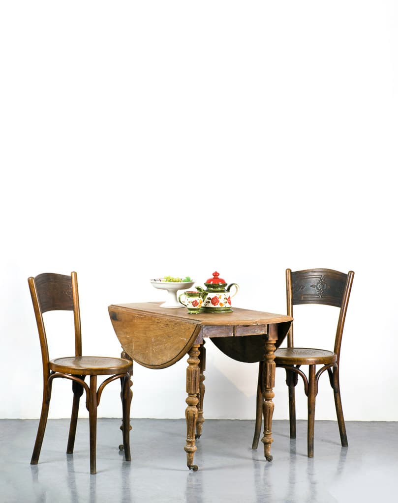 French Country Style Foldable Round Table - French antique 邊桌 2