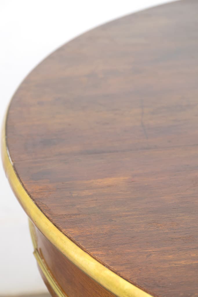 Antique French Art Deco Dining Table with Brass Detailing - French antique dining tables 3